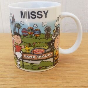 White Ceramic Mug with Whimsical Cartoon Design